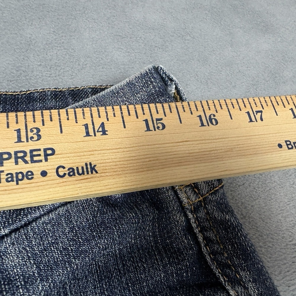 7 For All Mankind Size 31 "A" Pocket Flare Jeans Medium Wash Stretch 32" Inseam - Picture 9 of 11